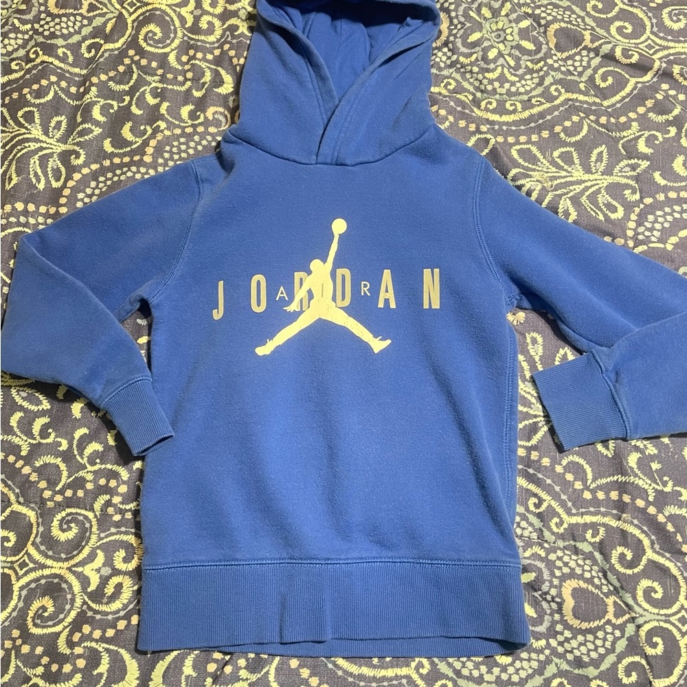 Jordan Boys Blue Hoodie size Small